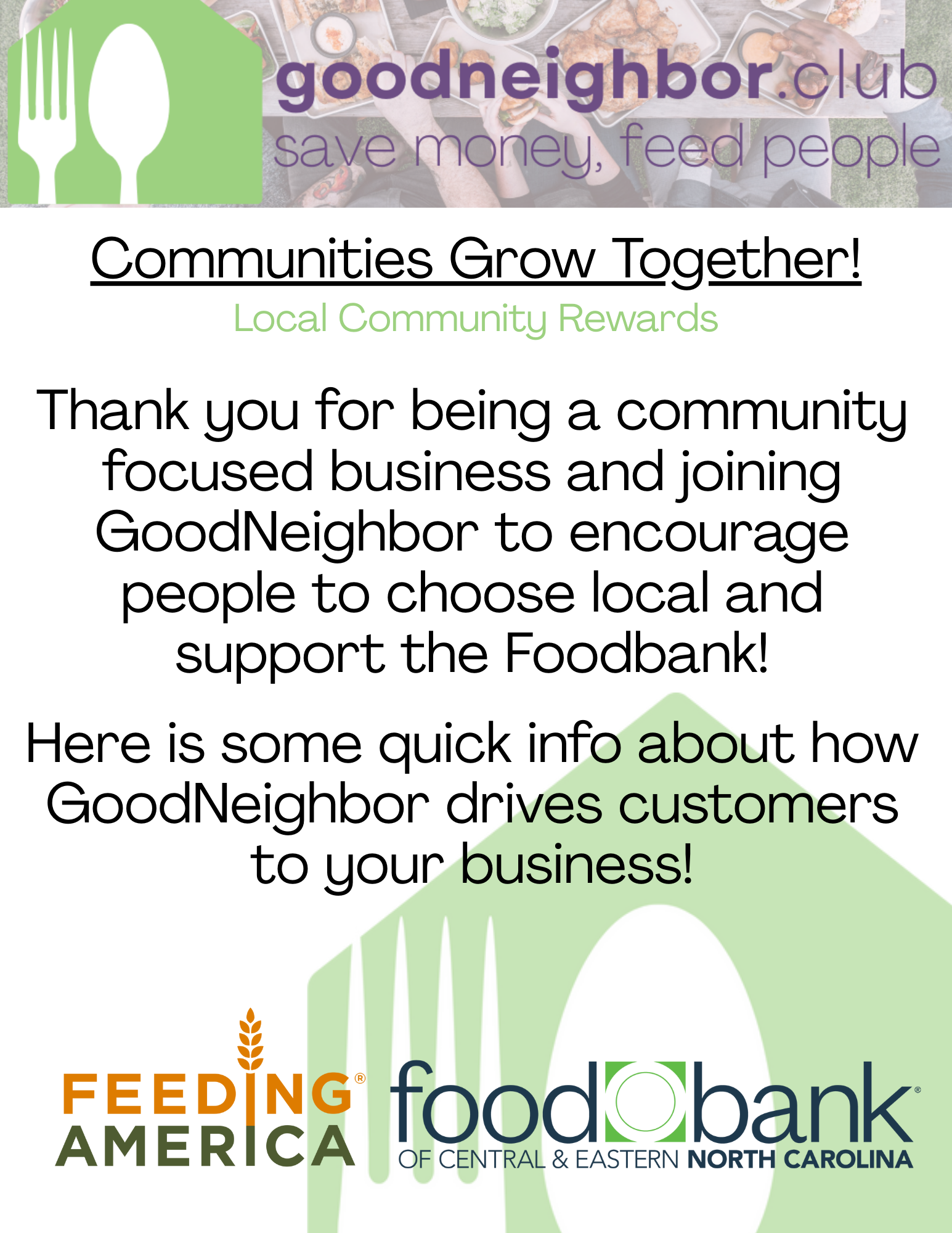 GoodNeighbor Business Info (8.5 x 11 in)